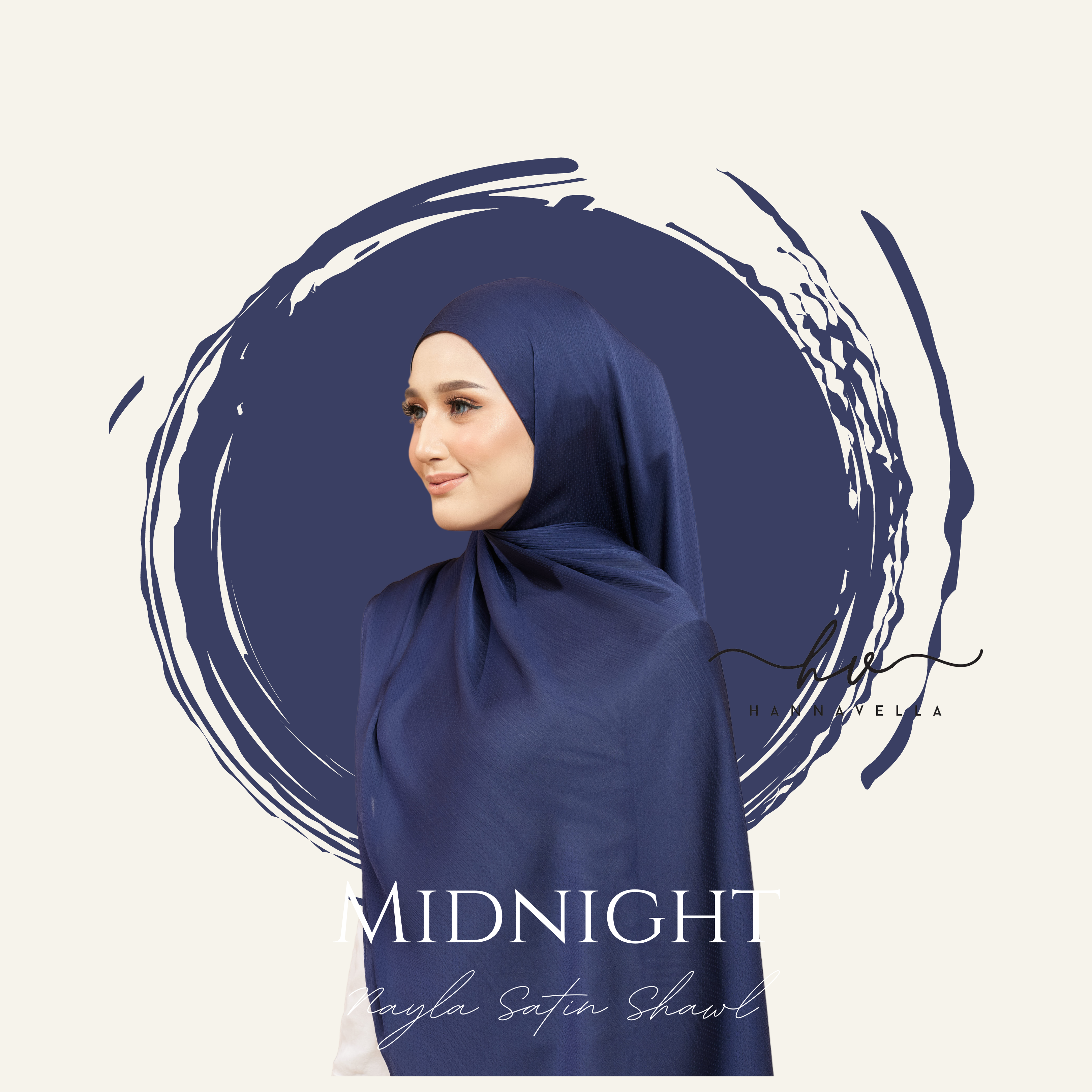 NAYLA SATIN IN MIDNIGHT